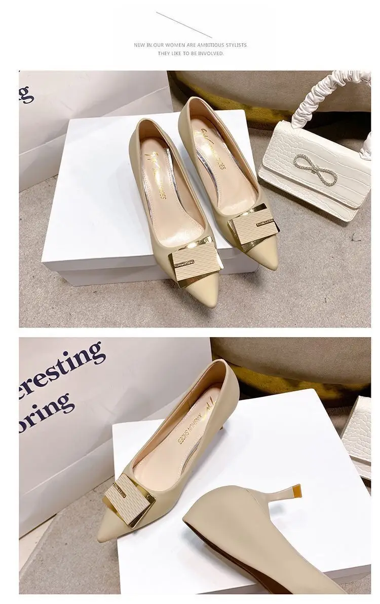 2023 Summer New Pointed Stiletto Heel All-match High Heels Women's French Style Elegant ol Fashion Wine Cup Heel Sexy Women's Shoes — feature 11