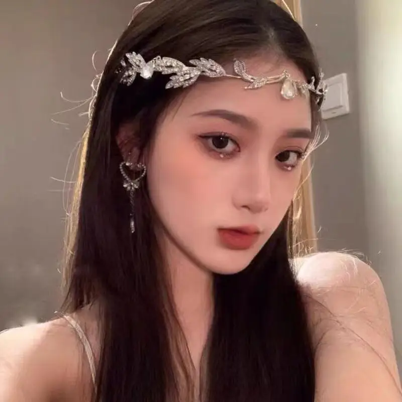 Elf Silver Rhinestone Hair Band for Women - Image 4