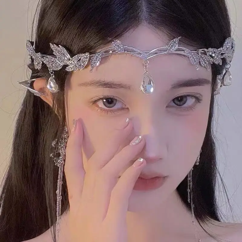 Elf Silver Rhinestone Hair Band for Women — feature 4