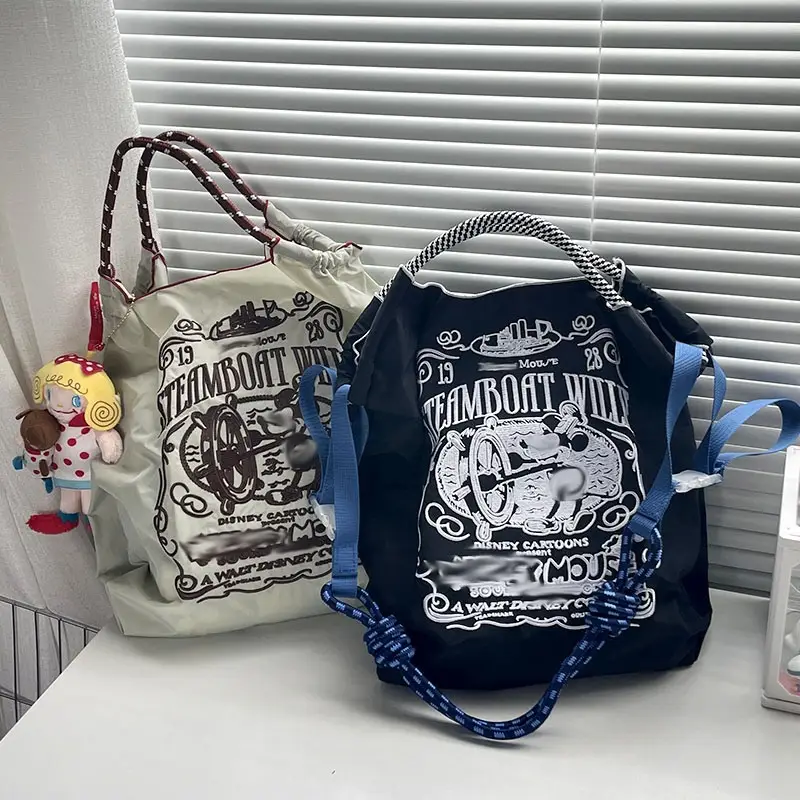 Mickey Mouse Embroidered Nylon Shopping Bag — feature 10