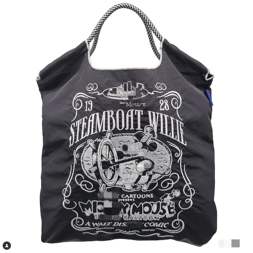 Mickey Mouse Embroidered Nylon Shopping Bag — feature 5
