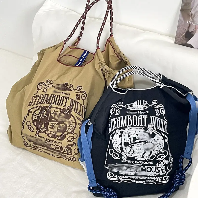 Mickey Mouse Embroidered Nylon Shopping Bag — feature 6