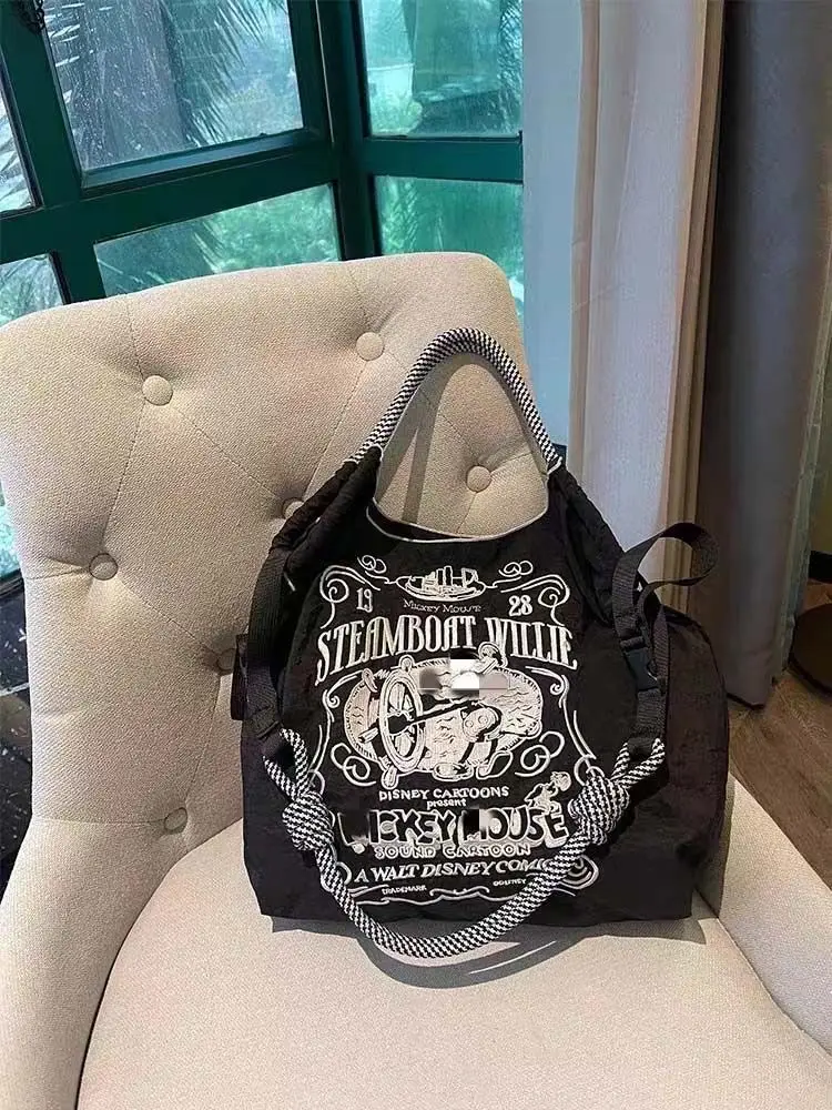Mickey Mouse Embroidered Nylon Shopping Bag - Image 2