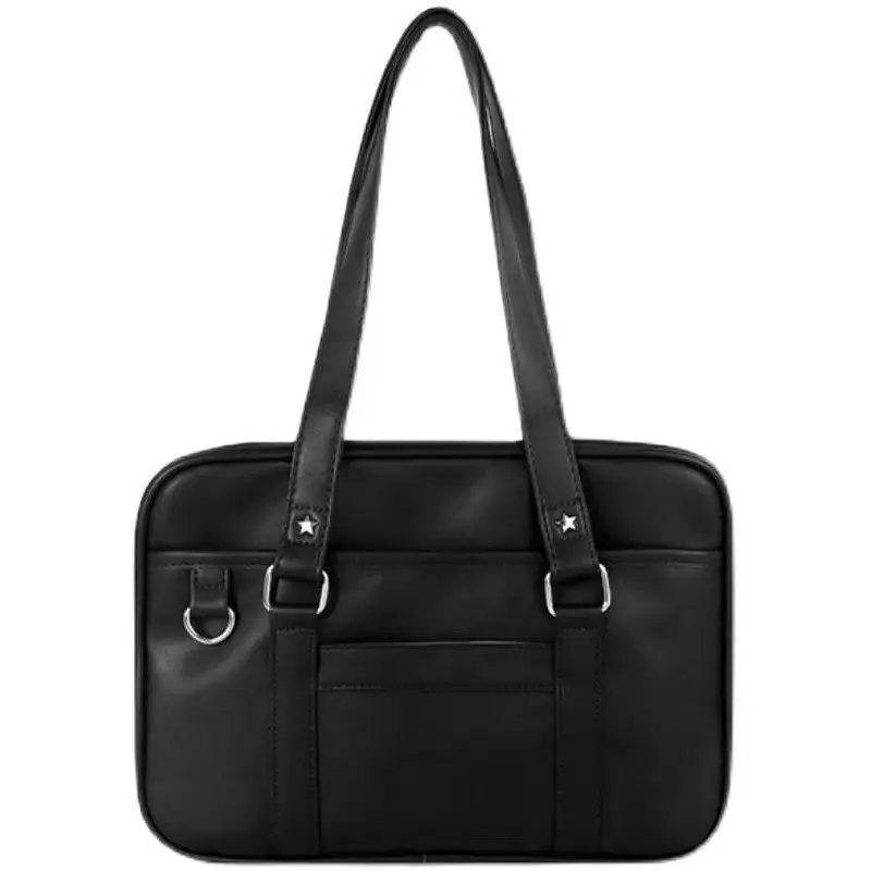 Brown PU Leather Travel Bag for Students - Image 2