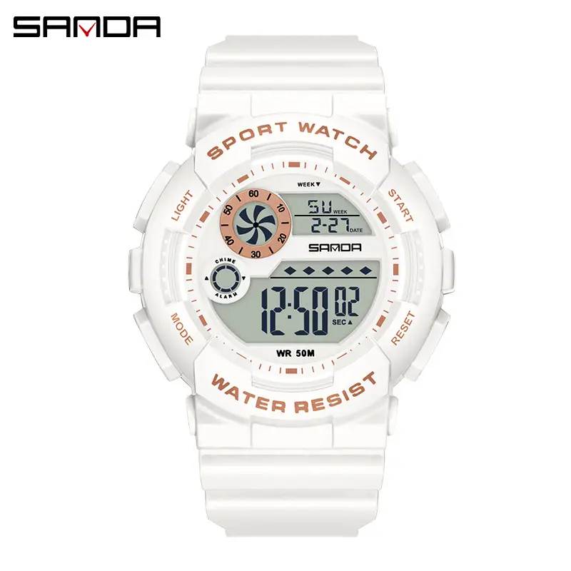 Sanda Black Digital Analog Watch for Kids & Students