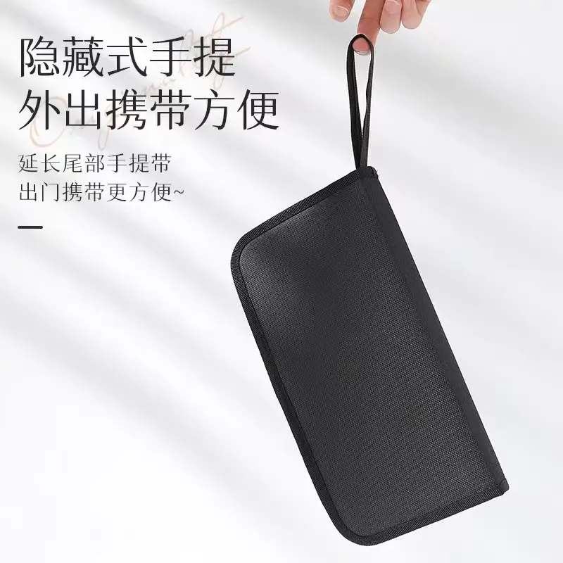 Portable Makeup Brush & Pencil Storage Bag Black - Image 4