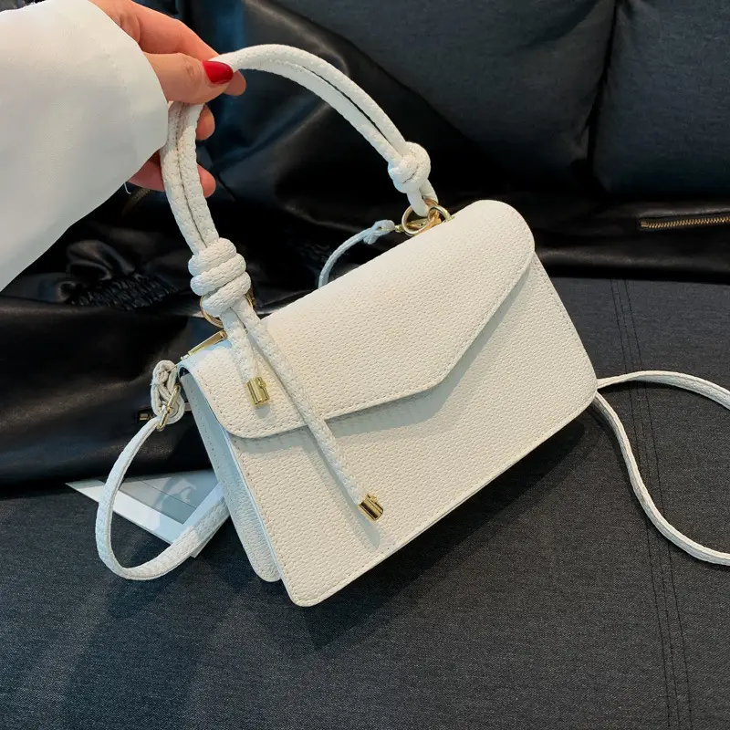 White Women's Shoulder Crossbody Bag 2023 Summer Commuter - Image 8