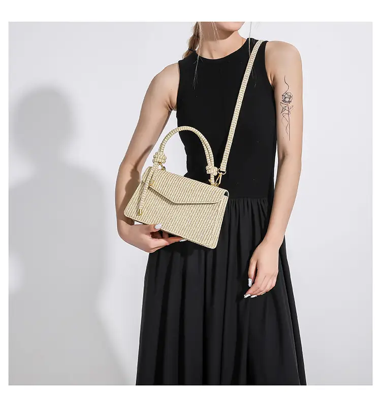 White Women's Shoulder Crossbody Bag 2023 Summer Commuter — feature 12