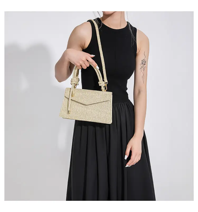 White Women's Shoulder Crossbody Bag 2023 Summer Commuter — feature 14