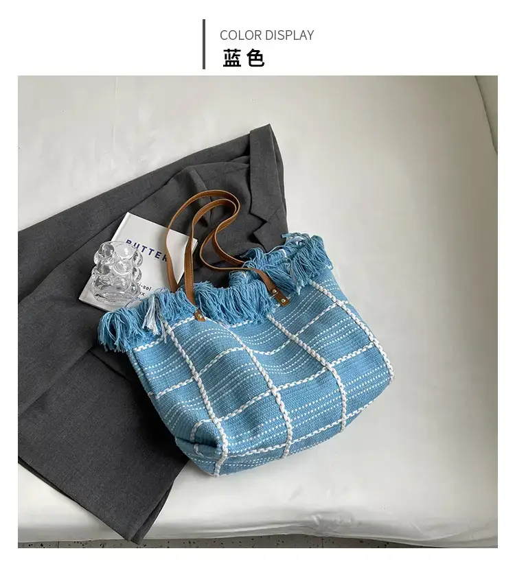Green Knitted Shoulder Bag for Women 2023 Summer — feature 24