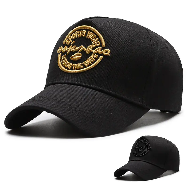 Men's Black Embroidered Baseball Hat with "SPRISO WE ARE THE WINNER" Design - Image 3