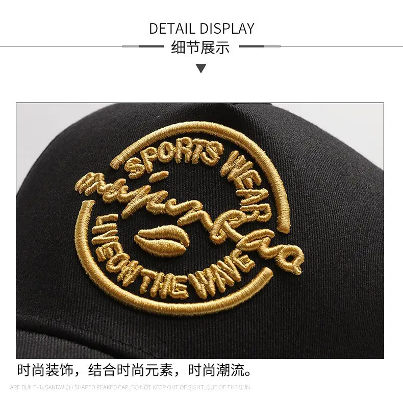 Men's Black Embroidered Baseball Hat with "SPRISO WE ARE THE WINNER" Design - Image 6