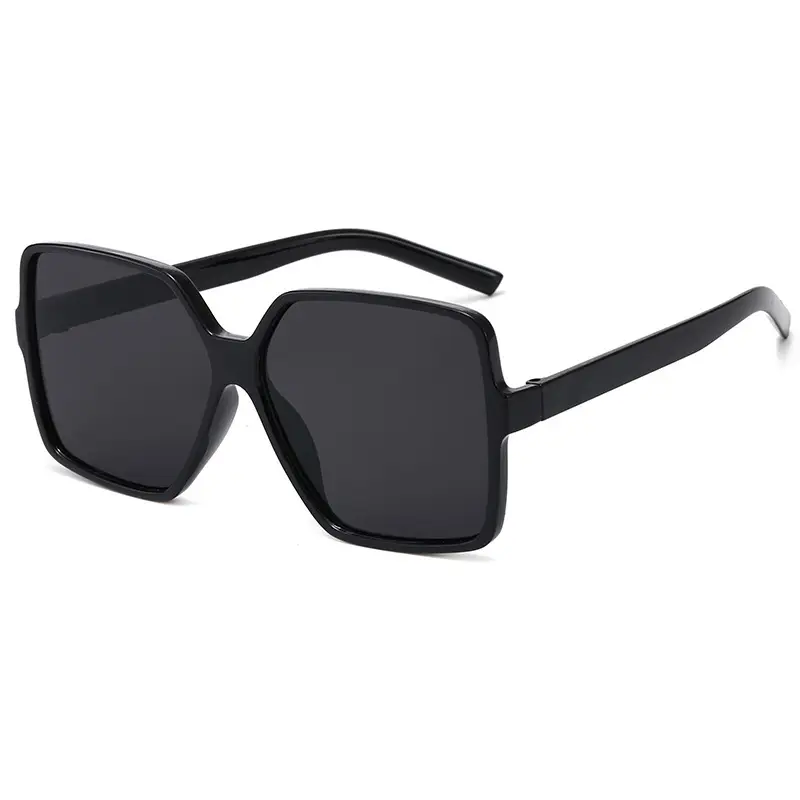 New Women's Anti-UV Square Sunglasses Black - Image 10