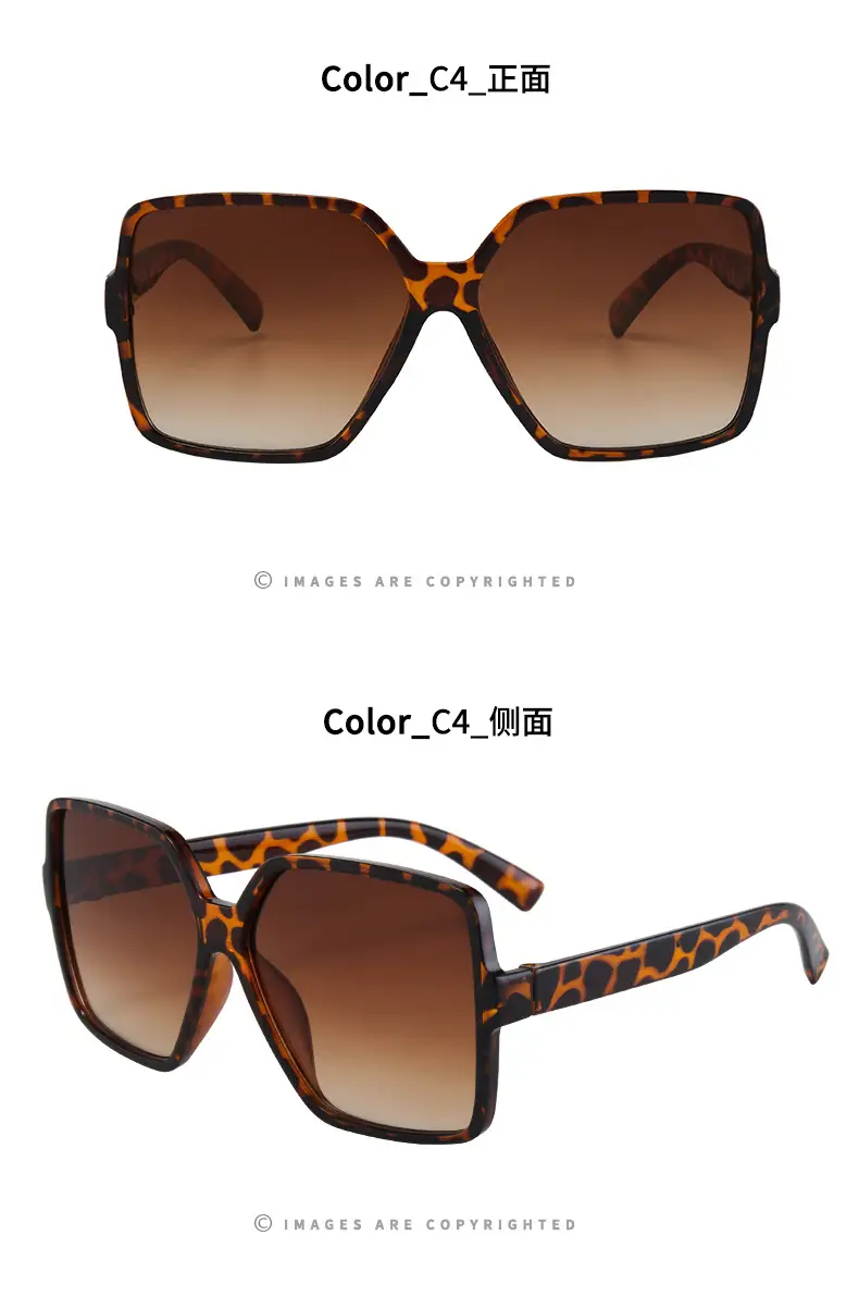 New Women's Anti-UV Square Sunglasses Black — feature 10