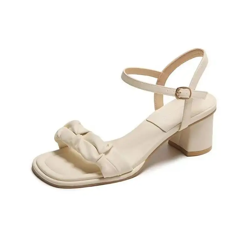 Women's Chunky Heels with Bow Sandal 2023 Summer - Image 7