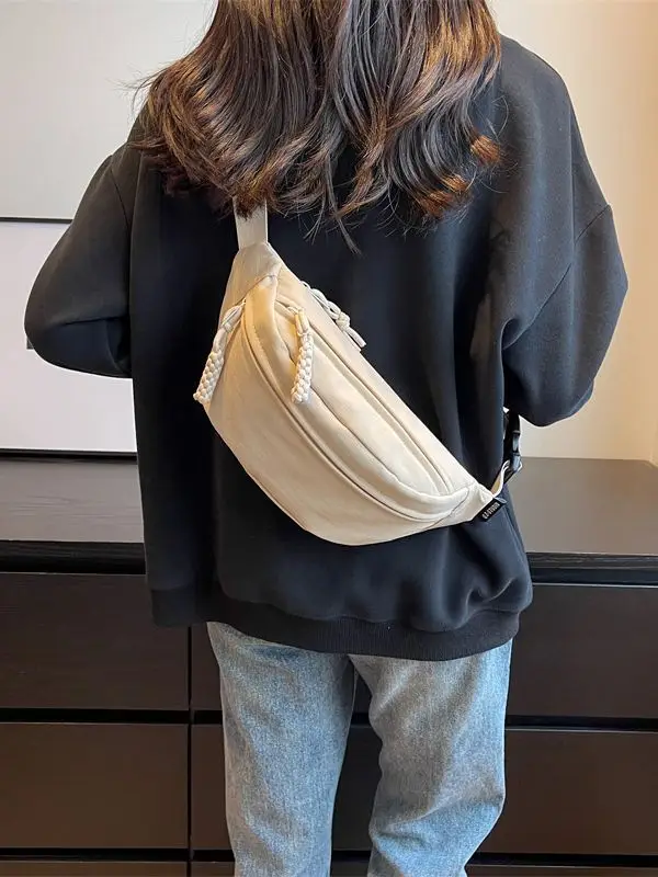 Orange Japanese Style Waist Bag for Women - Image 7