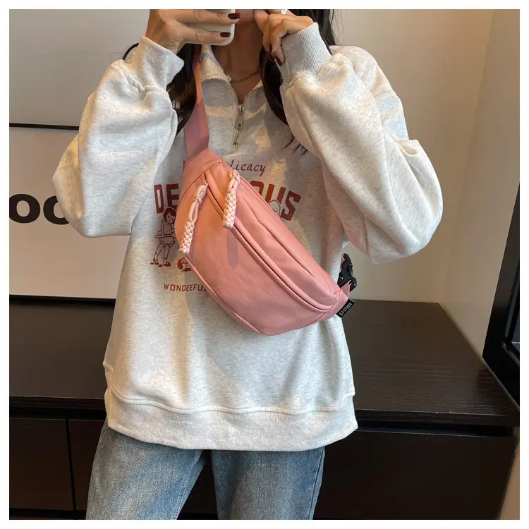 Orange Japanese Style Waist Bag for Women — feature 12