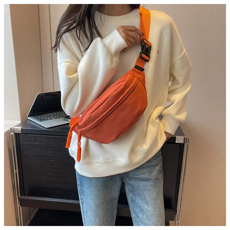 Orange Japanese Style Waist Bag for Women — feature 20