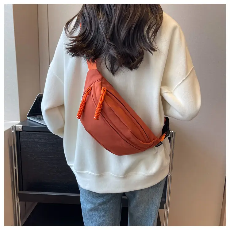 Orange Japanese Style Waist Bag for Women — feature 21