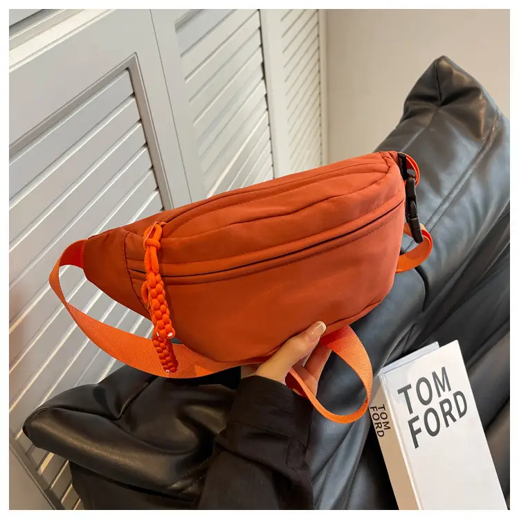 Orange Japanese Style Waist Bag for Women — feature 24