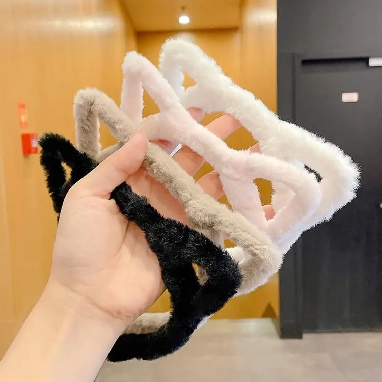 Cute Plush Cat Ear Hairband for Girls - Image 14