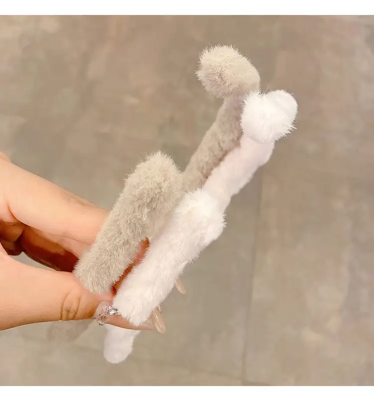 Cute Plush Cat Ear Hairband for Girls — feature 18