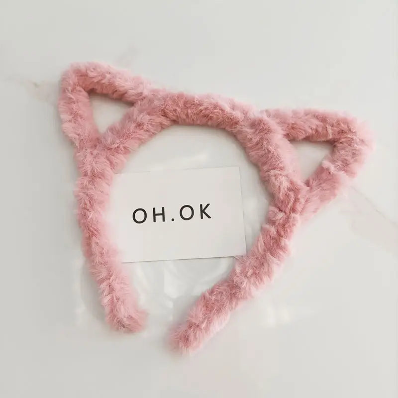 Cute Plush Cat Ear Hairband for Girls - Image 6