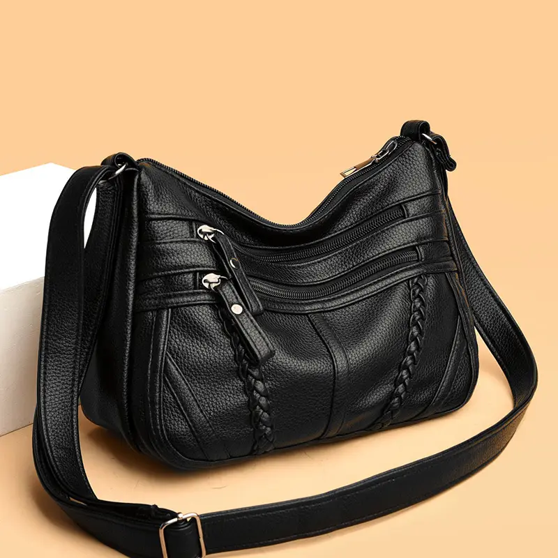 Black Quilted Crossbody Bag for Women 2026 - Image 4