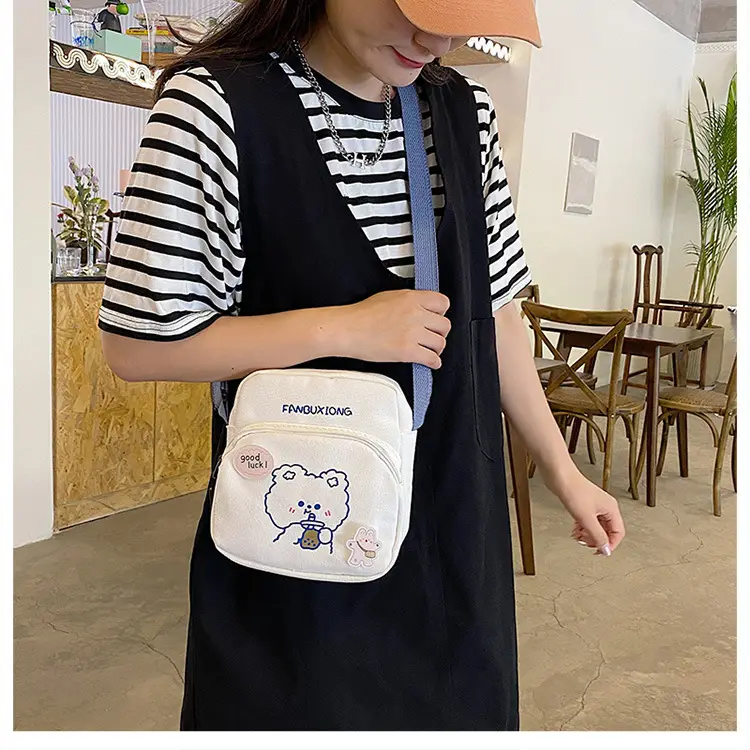Cute Cartoon Cartoon Mobile Phone Bag 2023 New Printed Sweet Shoulder Crossbody - Image 4