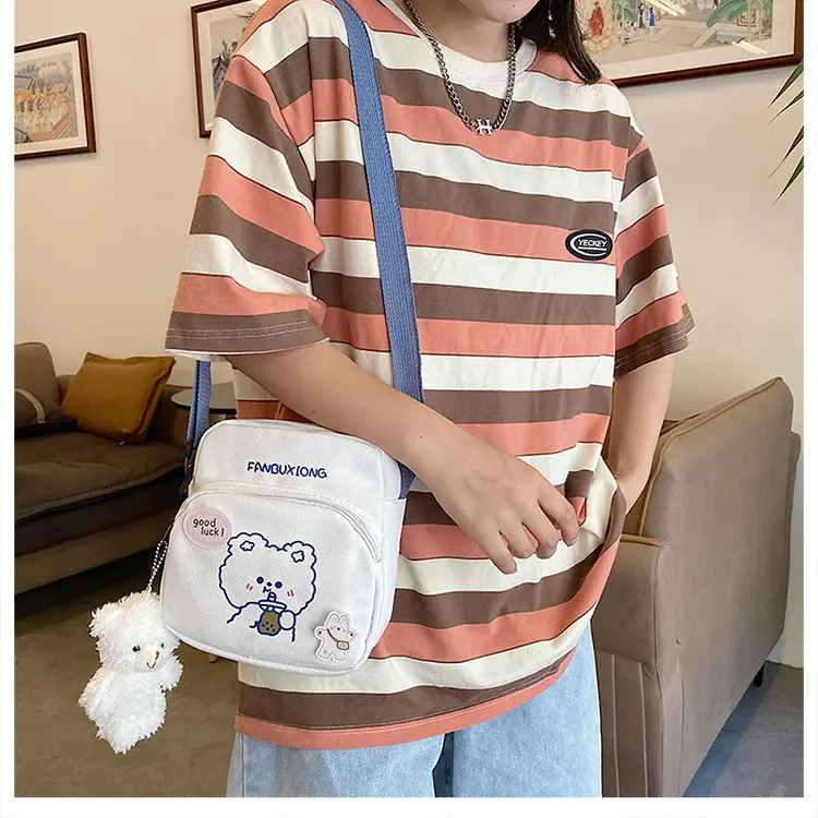 Cute Cartoon Cartoon Mobile Phone Bag 2023 New Printed Sweet Shoulder Crossbody - Image 5
