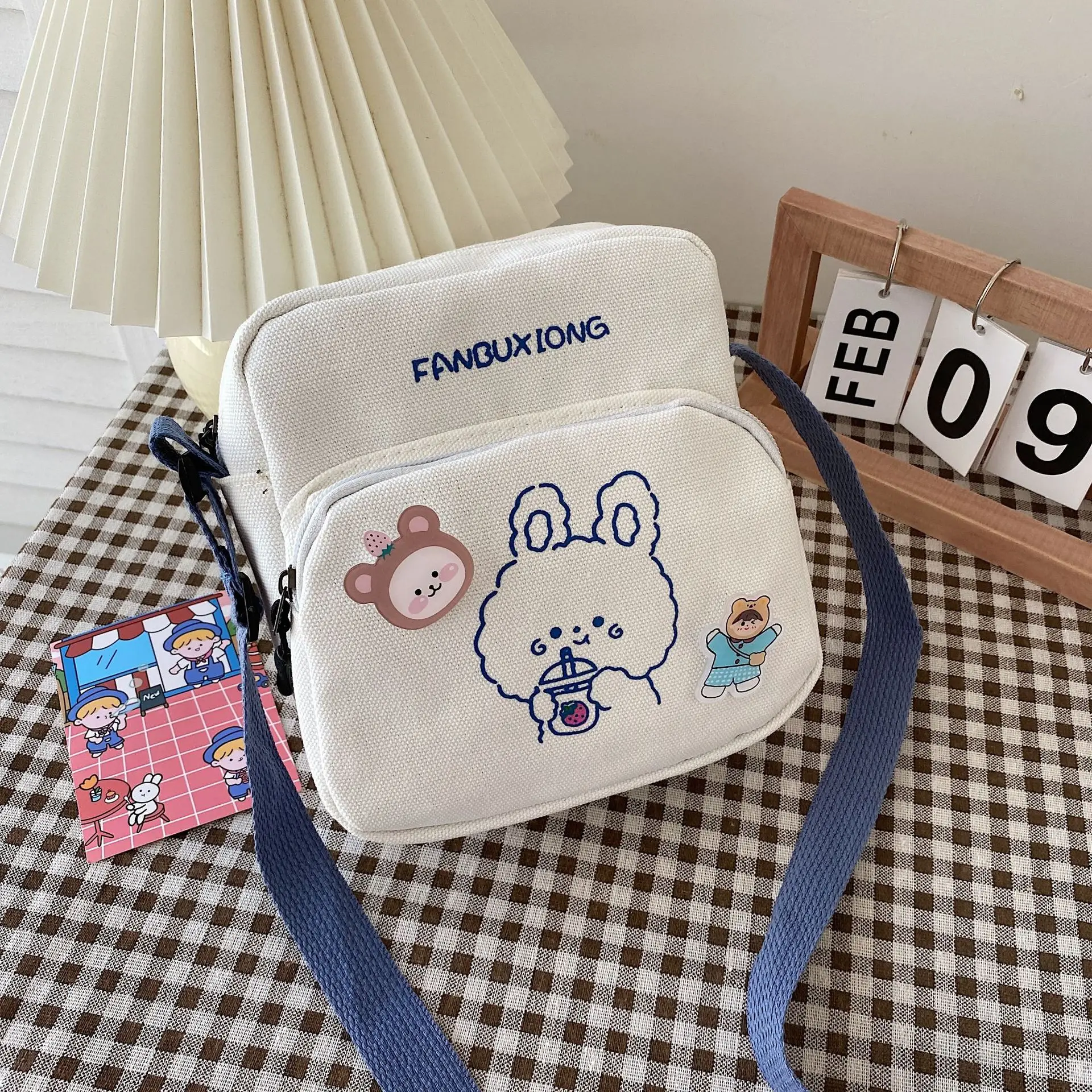 Cute Cartoon Cartoon Mobile Phone Bag 2023 New Printed Sweet Shoulder Crossbody - Image 6