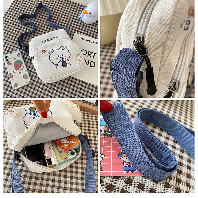Cute Cartoon Cartoon Mobile Phone Bag 2023 New Printed Sweet Shoulder Crossbody — feature 6