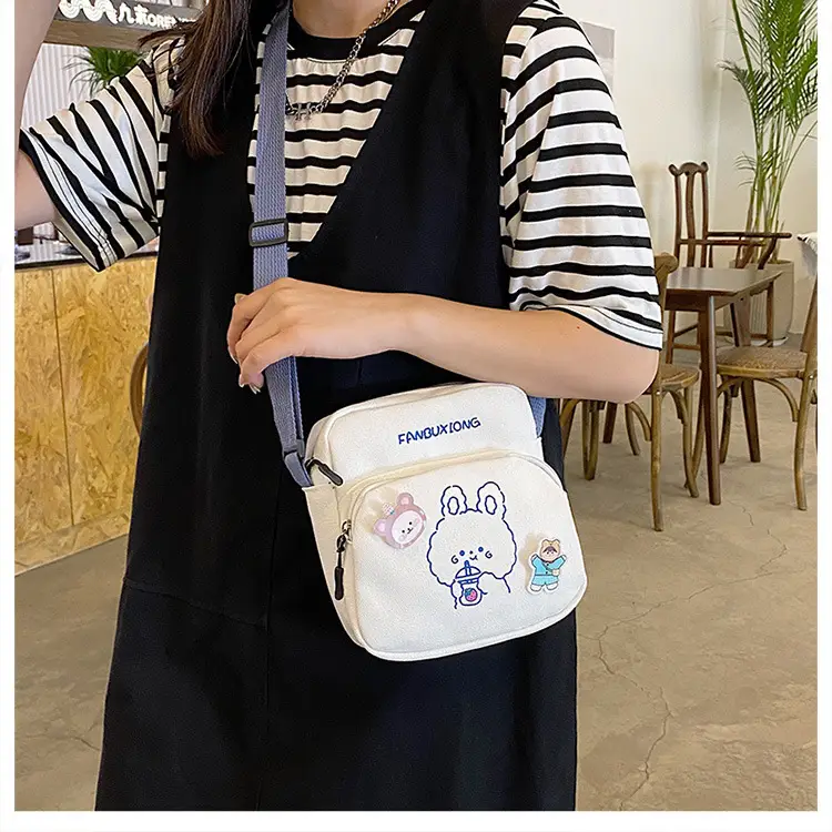 Cute Cartoon Cartoon Mobile Phone Bag 2023 New Printed Sweet Shoulder Crossbody — feature 7