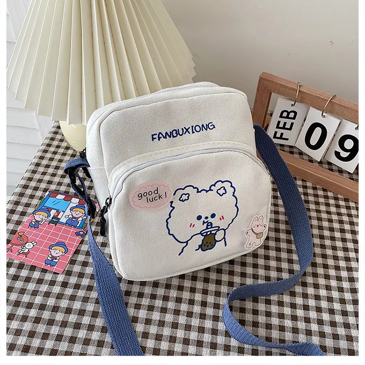 Cute Cartoon Cartoon Mobile Phone Bag 2023 New Printed Sweet Shoulder Crossbody - Image 2