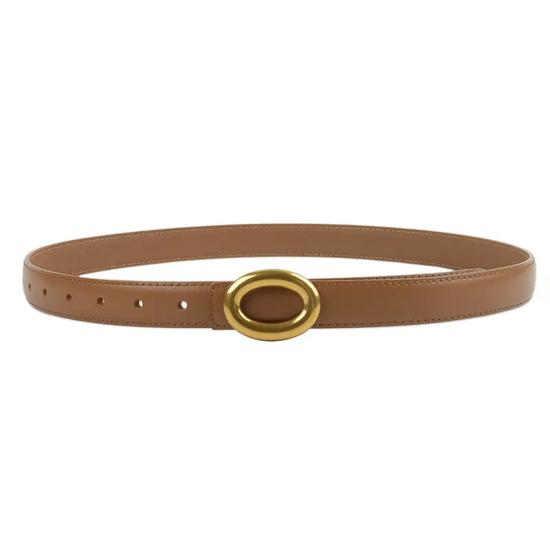 2023 New Leather Round Buckle Women's Belt - Image 27