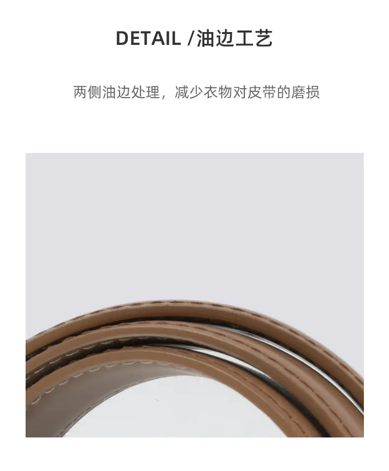 2023 New Leather Round Buckle Women's Belt β feature 8