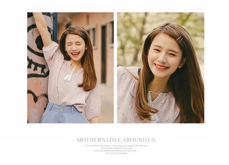 Colorful Striped Hairpins for Girls 5 Pack — feature 8