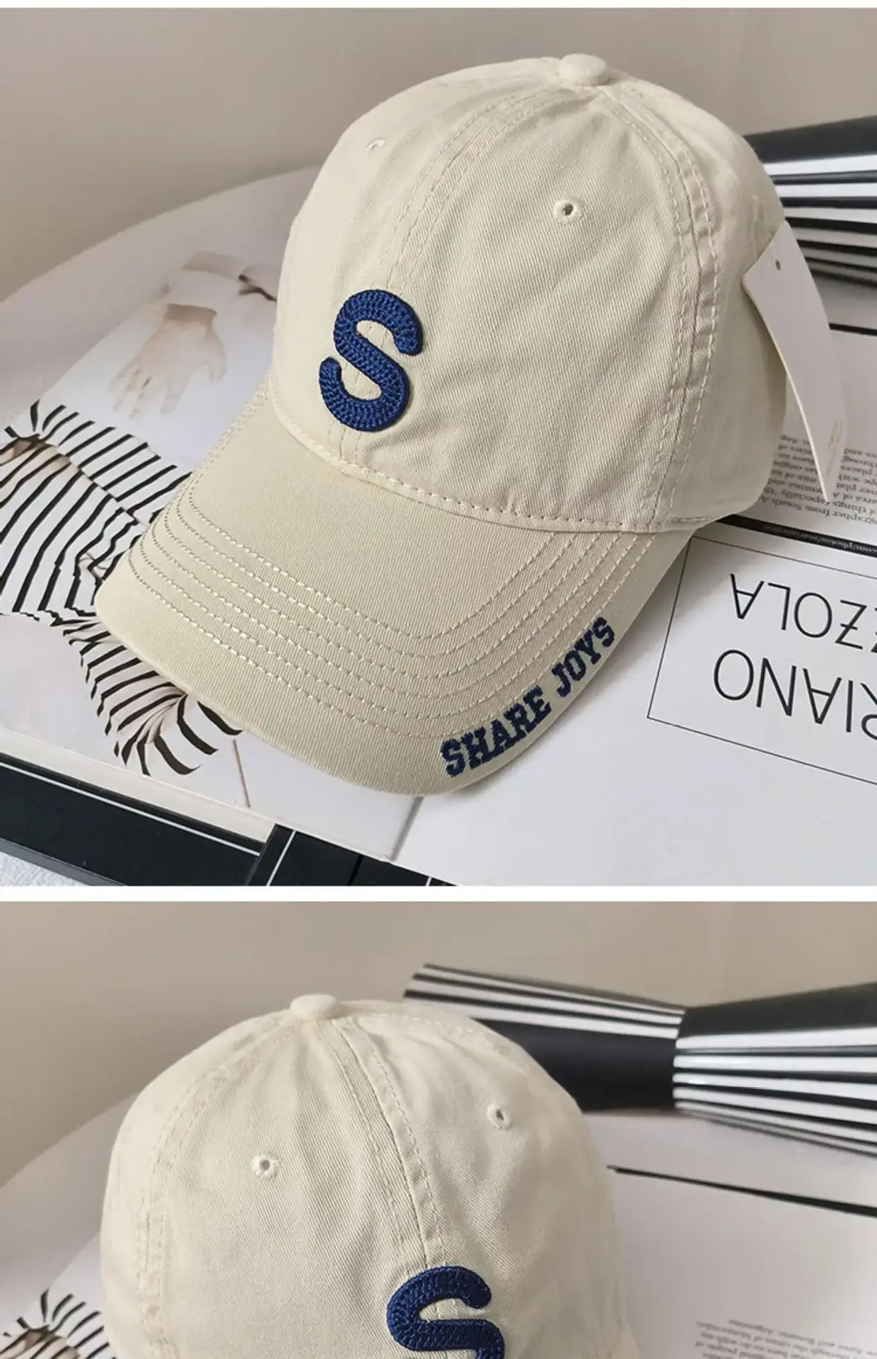 Women's Brown Logo Baseball Cap 2023 Summer — feature 13
