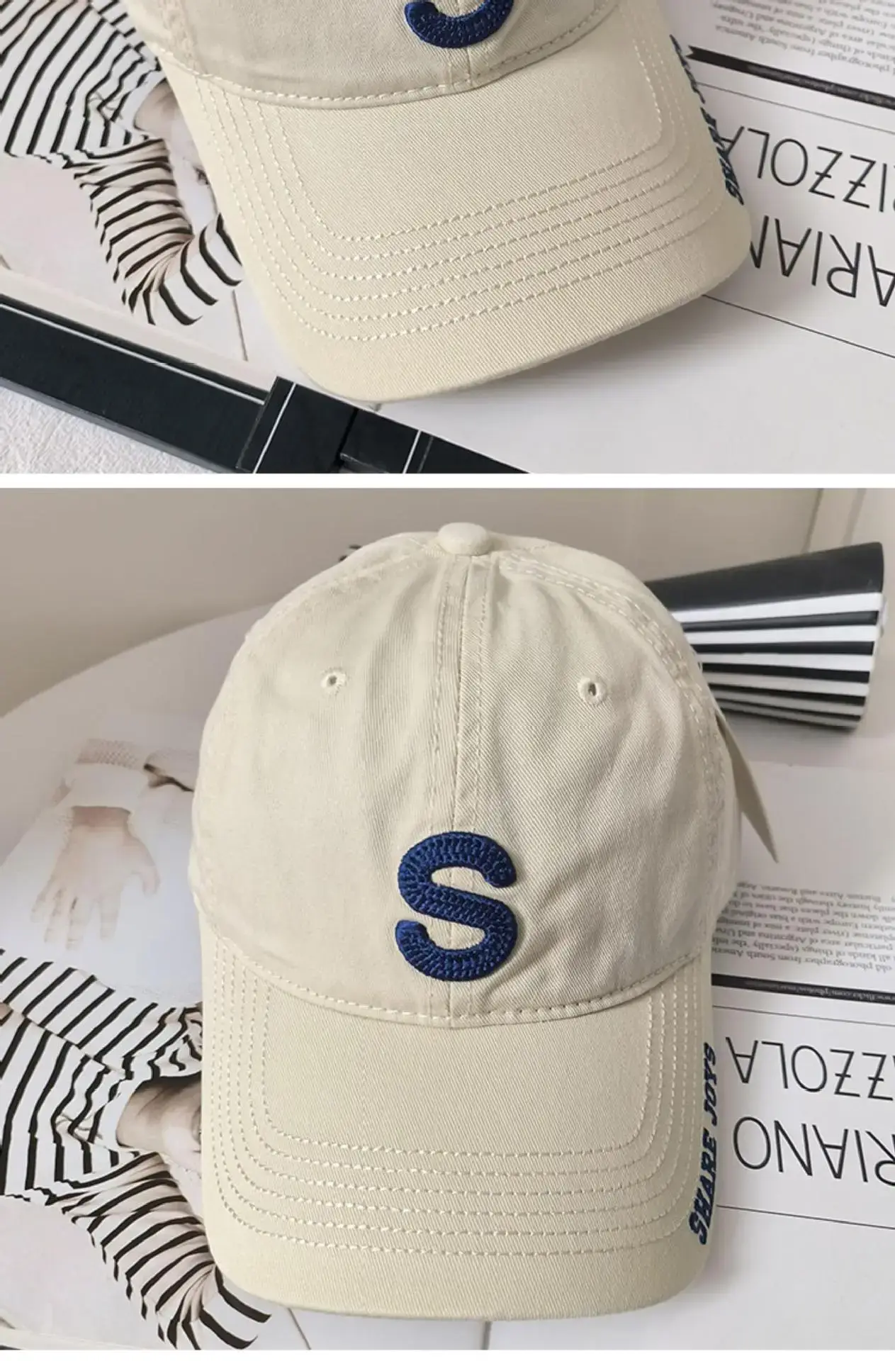 Women's Brown Logo Baseball Cap 2023 Summer — feature 14