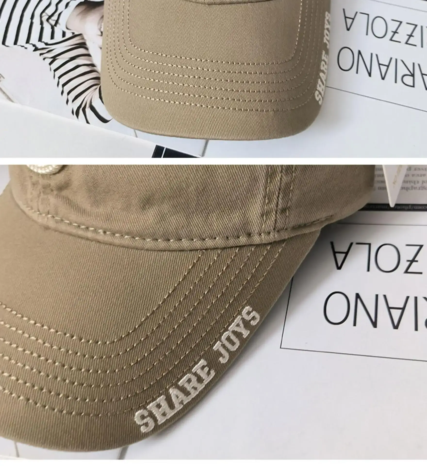 Women's Brown Logo Baseball Cap 2023 Summer — feature 16