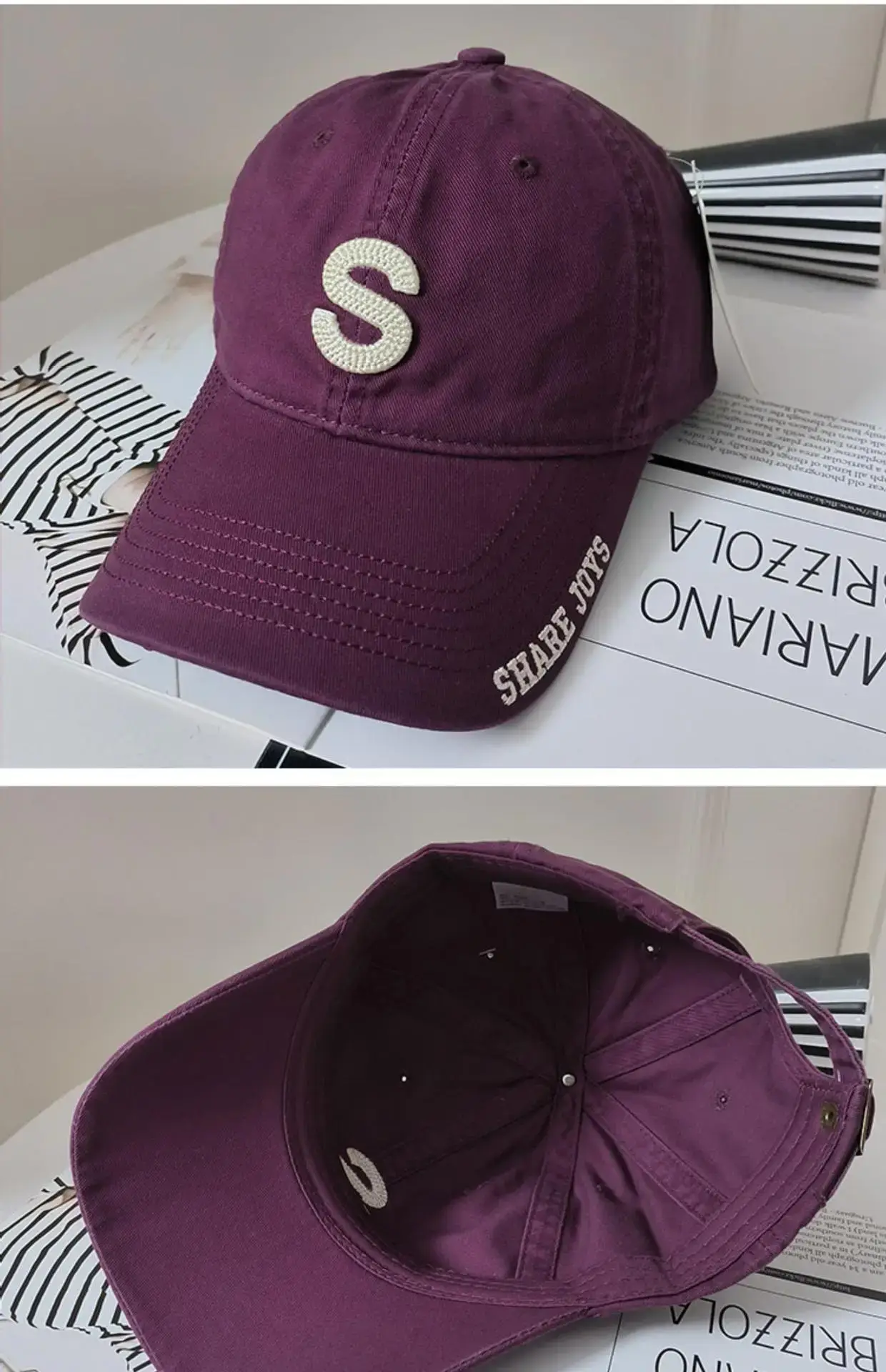 Women's Brown Logo Baseball Cap 2023 Summer — feature 17