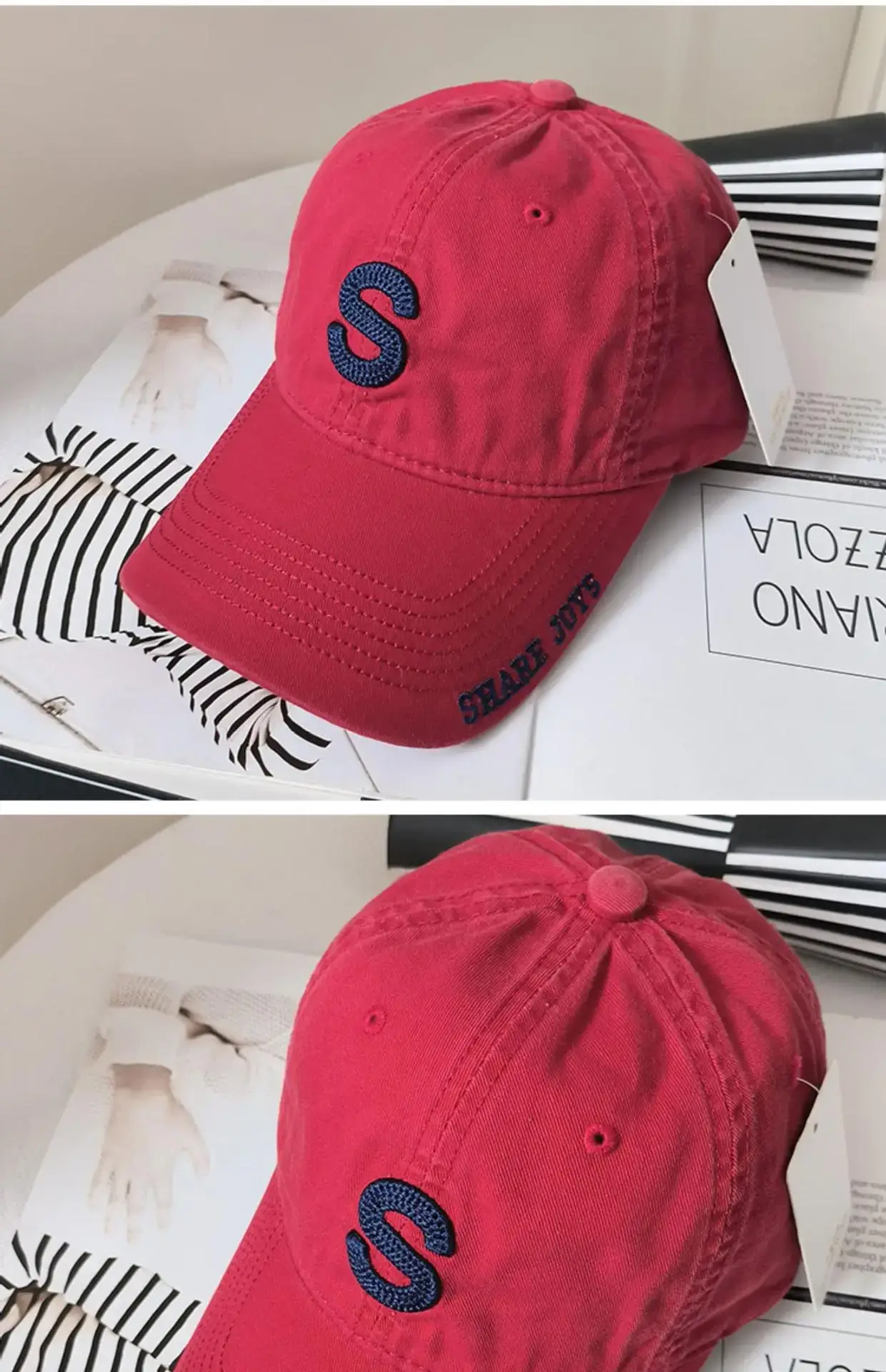 Women's Brown Logo Baseball Cap 2023 Summer — feature 19