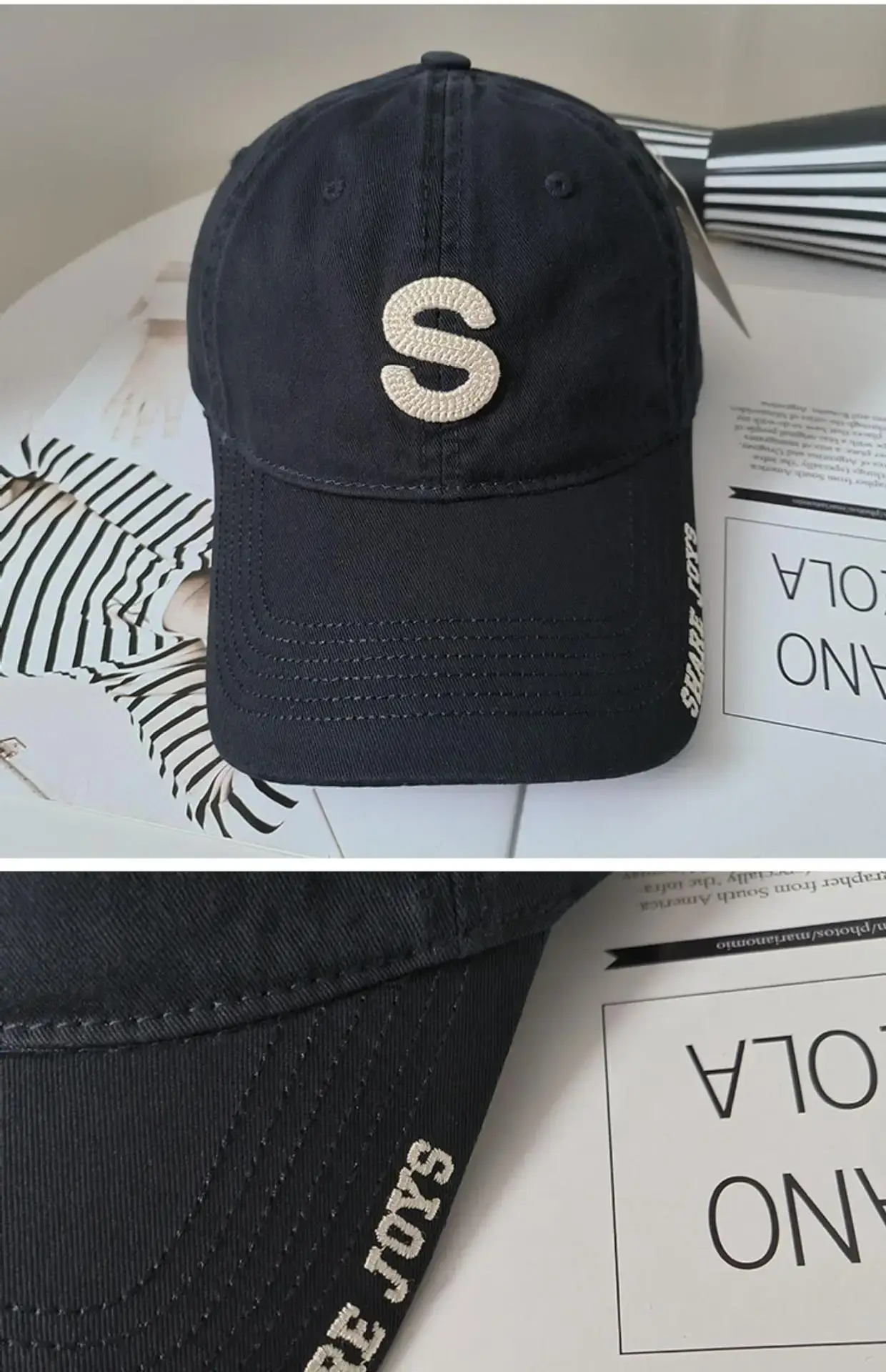 Women's Brown Logo Baseball Cap 2023 Summer — feature 5