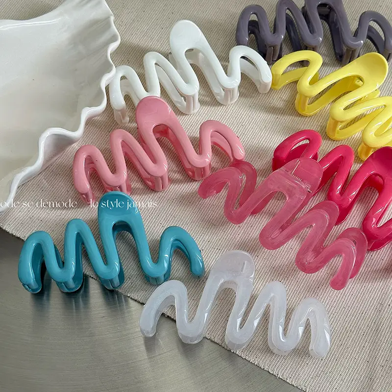 Colorful Wave Hair Clips for Girls - 1 Pack of Premium Quality — feature 1