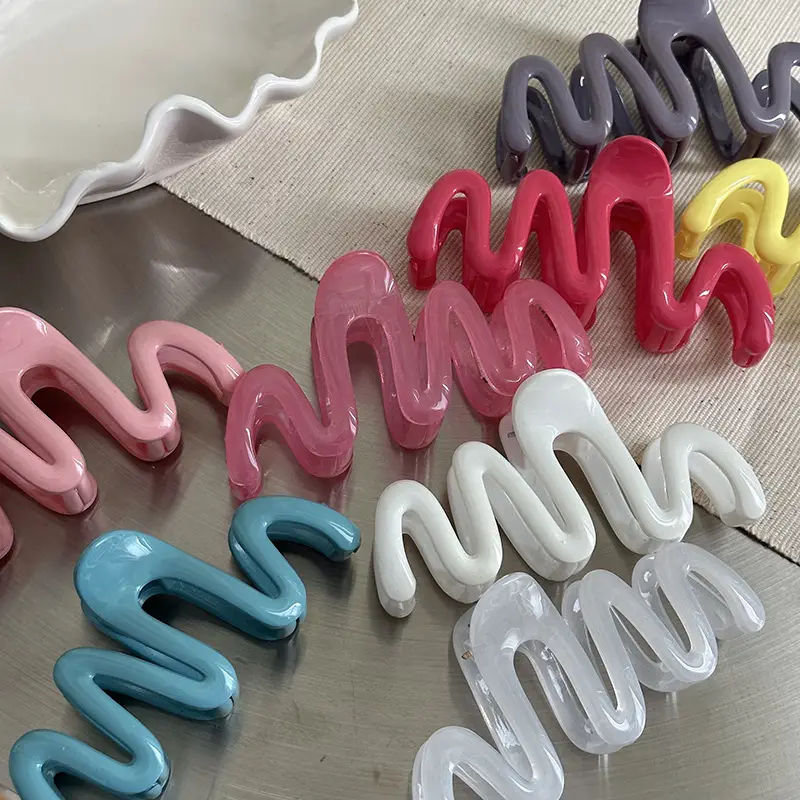 Colorful Wave Hair Clips for Girls - 1 Pack of Premium Quality — feature 5