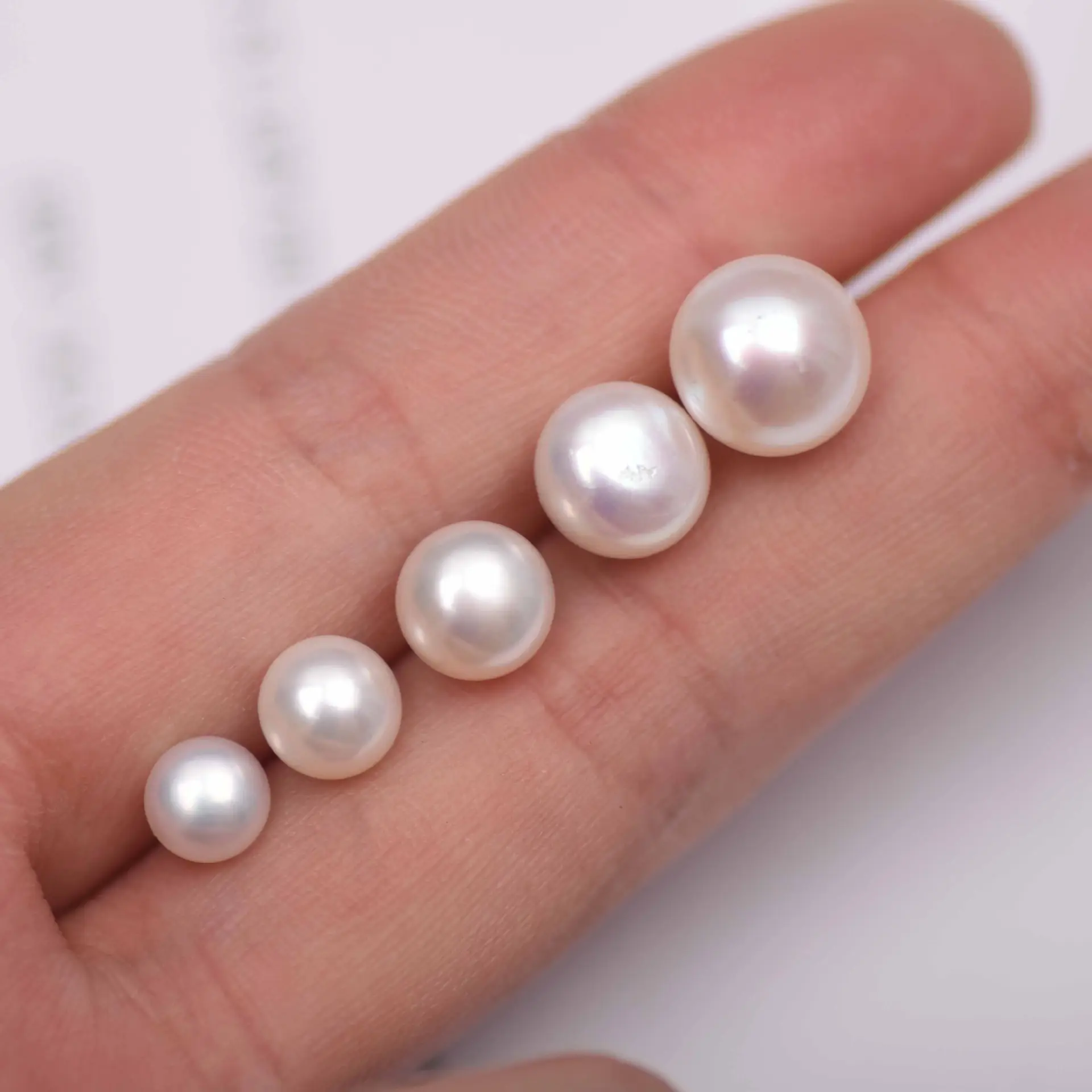 Classic Joker S925 Silver Pearl Earrings 5A Natural - Image 6