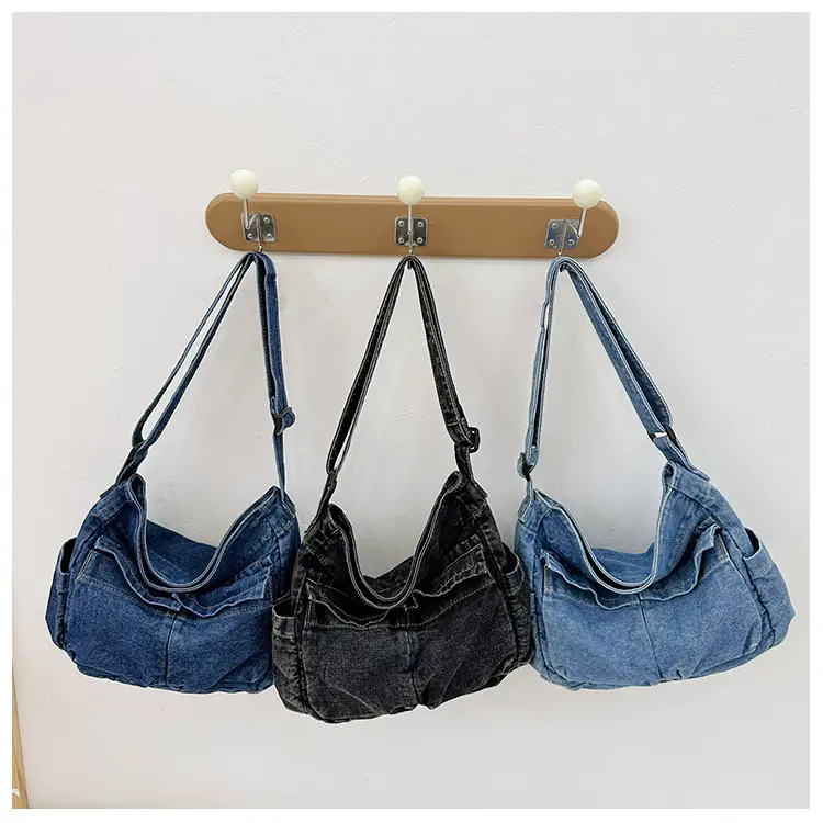 Blue Korean Artistic Shoulder Bag for Girls — feature 23