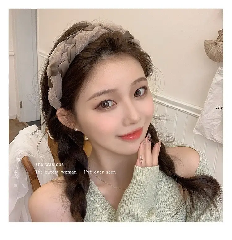 Women's Braided Mesh Hair Hoop New French Style — feature 10