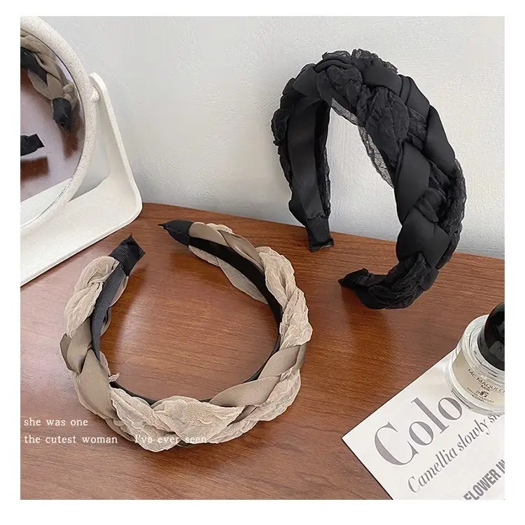 Women's Braided Mesh Hair Hoop New French Style — feature 12