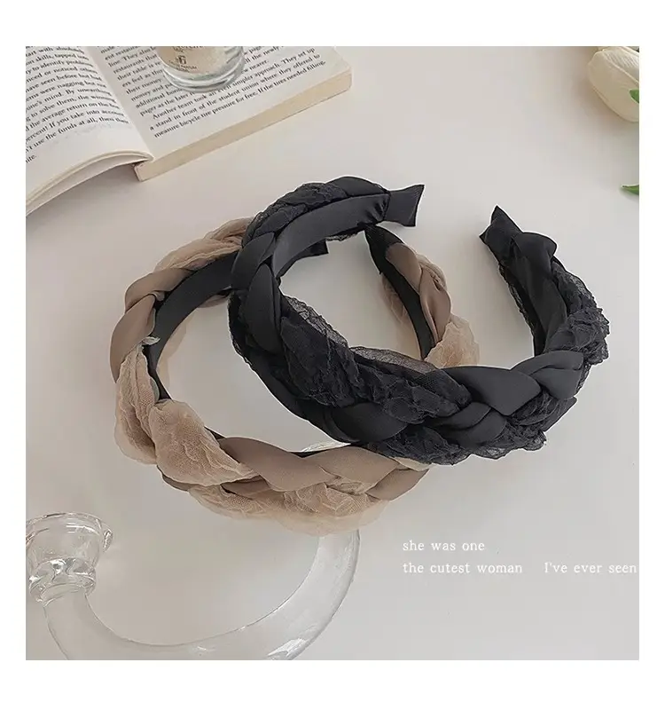 Women's Braided Mesh Hair Hoop New French Style — feature 13